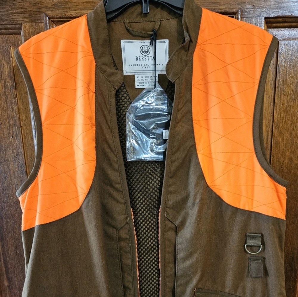 Women's Brown and Orange Outdoor Vest